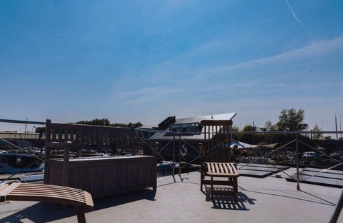 Municipality of Uitgeest Boat Rental | Houseboat at Marina with Lake Views