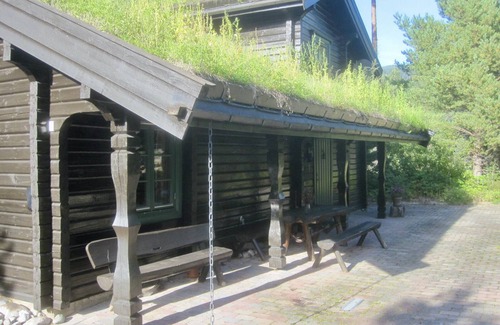 Kviteseid Ski Chalet | Hout Chalet aan het Meer Vlakbij ski Gebied Vrådal op 12 km
