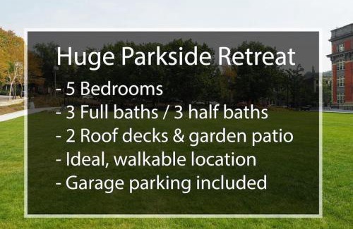 Pendleton House | Huge Parkside Retreat - Private Roof Decks