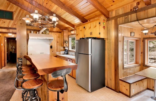 Fawnskin Cabin | Idle Ours Cabin ~ Rustic and Cozy Cabin with Fireplace & Private BBQ - Walk to Big Bear Lake
