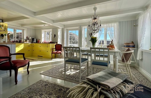 Lillesand House | Idyllic seaside cabin w/sauna & private dock