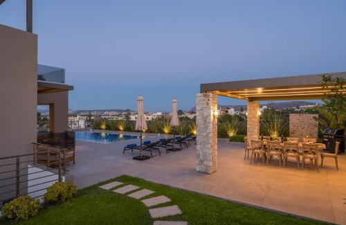 Kato Galatas Villa | Imperium Luxury Villas-Sauna, Jacuzzi, Heated Pool & Gym-Chania
