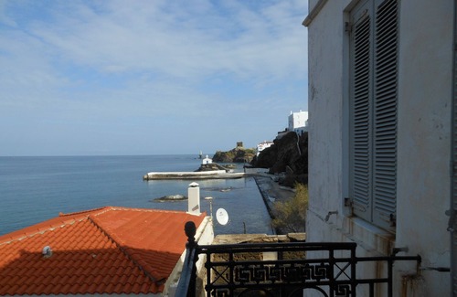 Paleopolis House | In Chora top floor of 1871 built stone wall Mansion, amazing view
