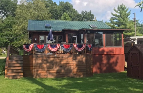 Wolcottville Cabin | Indian Lakes Cabin with private beach and dock lake side