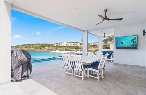 Cole Bay Villa | Indigo Oceanfront Condo Poolside - Unit 1, Indigo Oceanview Terrace Poolside