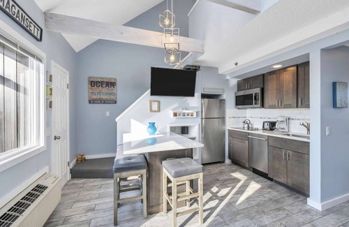Napeague Apartment | Industrial Inspired Interior 1BR+Loft & Deck view