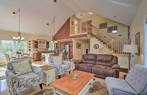 Lucerne-in-Maine House | Inviting Lakefront Home: Seasonal Boat Dock!