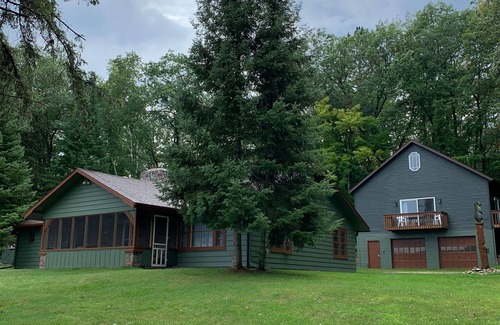 Wauksaukee House | Island Lake Estate: Secluded Waterfront Cabin on 17 acres. Pet Friendly!