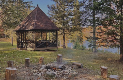 Wauksaukee House | Island Lake Estate: Secluded Waterfront Cabin on 17 acres. Pet Friendly!