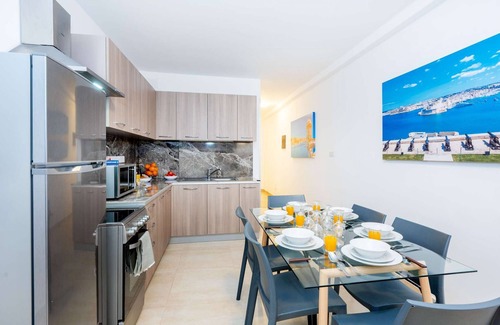 Qawra Apartment | Islet Promenade Seafront Family Apartment with 2 balconies
