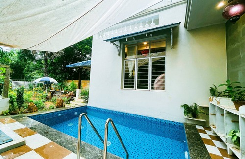 Auroville Villa | Italian vibe luxury villa with pool and garden