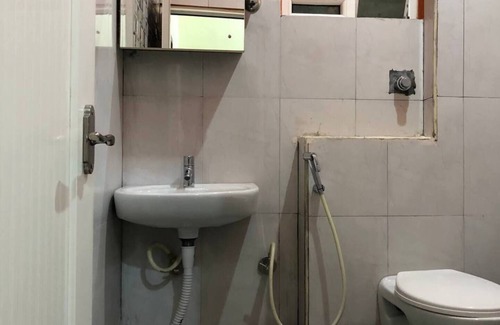 Sector 2 Apartment | Its a Bedroom + Private Clean Bathroom. Bakery, right outside the apartment.