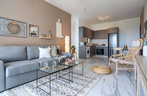 Larnaca Apartment | Ivory 1-Bedroom Apartment in Aradipou