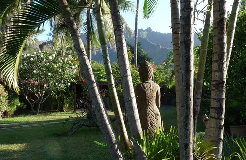 Maharepa House | Junior Suite, garden side, 1 bedroom, kitchen, bathroom, lagoon