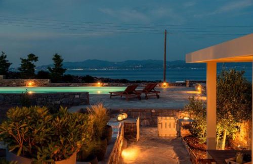 Chrissi Akti Villa | Kallirroe Deluxe Villa with Sea View and Pool