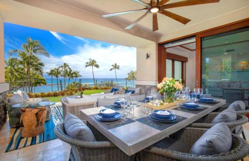 Montage Kapalua Bay Apartment | KBM Resorts FREE CAR Oceanfront Anuenue At Montage Kapalua Bay 3-Bedroom Condo with Daily Housekeeping Spa