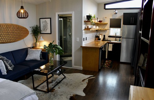 Rio Robles House | Kick back and relax in this calm, stylish space.