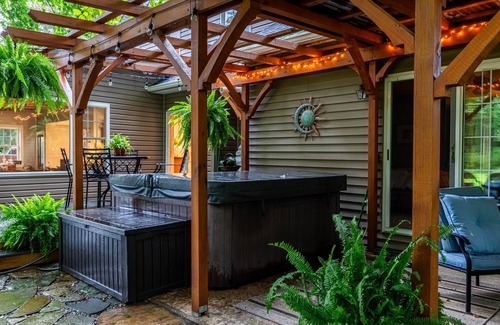 Irvine Apartment | Kick back and relax in our calm, cozy space, and enjoy the hot tub and firepit