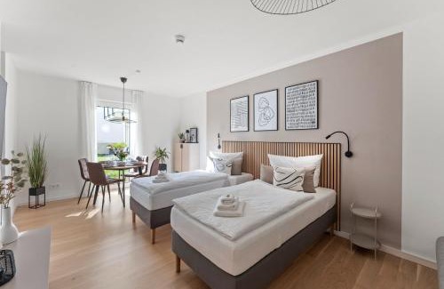 Halle Apartment | kitchenroombed - Top City-Lage I nahe Hbf I bis 5P I Aufzug I Tiefgarage I Terrasse