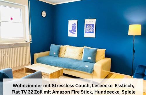 Sankt Wendel Apartment | Kleine Auszeit Ferienwohnung nahe Bosenbergklinik mit Parkplatz, Haustiere willkommen