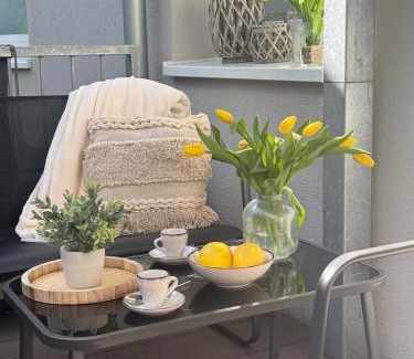 Friedrichstadt Apartment | Komfort - Suite zentral, mit Balkon und Waschmaschine