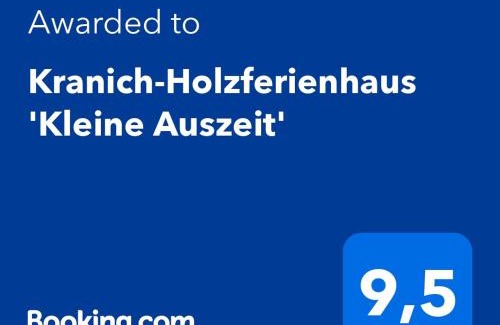 Rehden House | Kranich-Holzferienhaus 'Kleine Auszeit'
