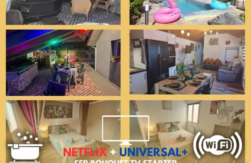 Le Hameau House | L'OASIS - Maison avec Piscine, SPA, Braséro & Plancha