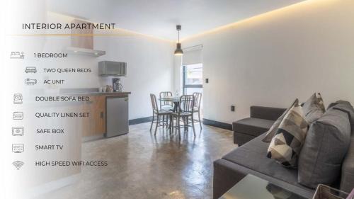 Reforma House | L201 New Apt 1 Bdrm 1 Bath Fits 6 AC Rooftop