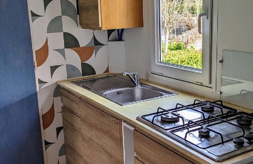 Le Buisson-de-Cadouin House | La Noix de Pécan'y - Mobil home Look Chalet "Le Herisson" -