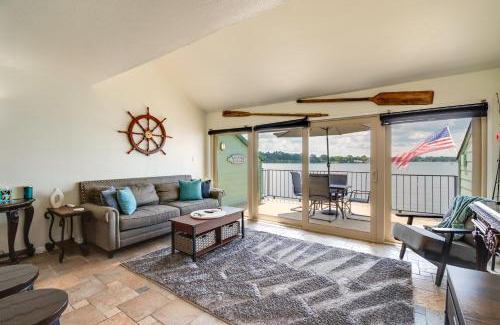 Seven Coves Apartment | Lake Conroe Condo Balcony, Views and Pool Access!