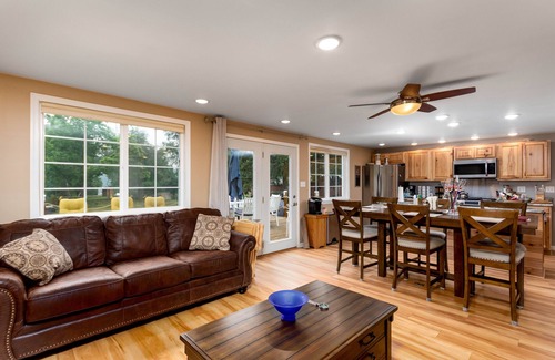 Dowling House | Lake front home with access to two lakes, large yard and RV hookup available!