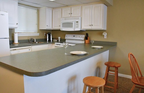 White Mills Condo | Lake Front One Bedroom Condo Boat Slip Included