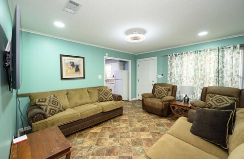 Lake Village House | Lake views in family sized cabin for up to 9!