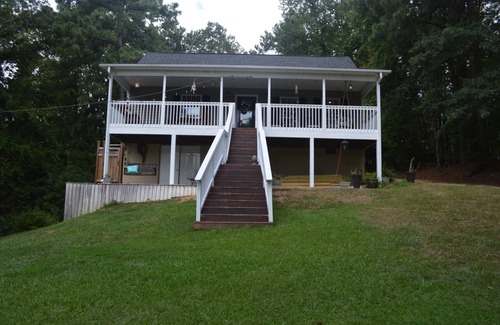 Camden House | Lake Wateree Lakefront 3BR 3BA Home with Dock and Toys in PEACEFUL Cove