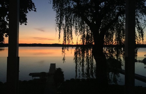 Manitou Beach-Devils Lake Cottage | Lakefront home- all amenities & beautiful view. Updated beds/carpet/furniture