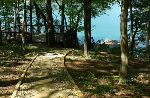 Big Creek Cabin | Lakefront Cabin with dock and gentle slope on Norris Lake