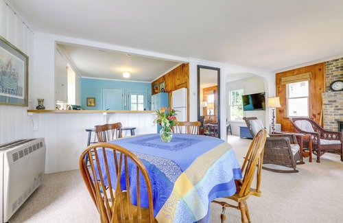 Coventry Lake Cottage | Lakefront Cottage w/Covered Porch & Dock!