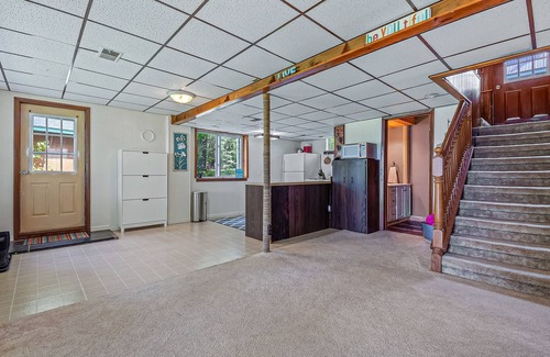 Johannesburg House | Lakefront home with large yard, dock, gas grill, WIFI near golf & ATV trails!