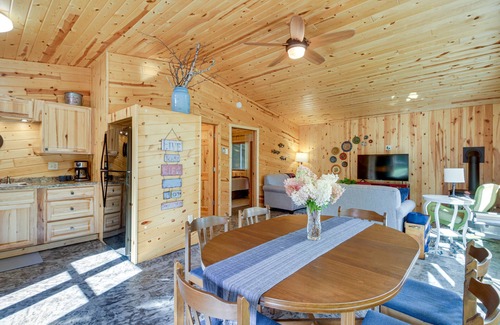 Deer River Cabin | Lakefront Paradise with Private Boat Dock & Patio