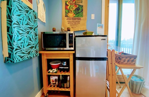 Bonney Lake Cottage | Lakefront Studio Cabin & Tiki Hut. Enjoy Summer Fun and Winter Serenity!