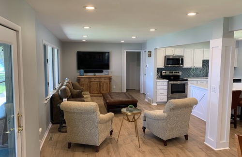 Nekoosa House | Lakefront Wisconsin home minutes from Sand Valley, w/pontoon boat rental option