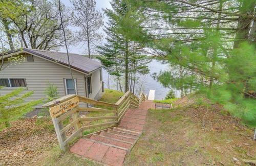 Townsend Cottage | Lakefront Wisconsin Home w/Boat Dock & Fire Pit!