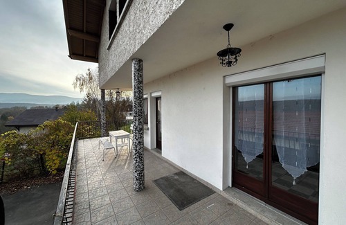 Pougny Apartment | Large apartment on the Swiss border, trains and buses to Geneva