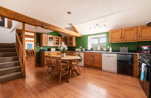 Llanbrynmair House | Large barn conversion in Cambrian Mountains, private pool , spa and games room.