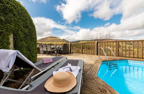 Llanbrynmair House | Large barn conversion in Cambrian Mountains, private pool , spa and games room.