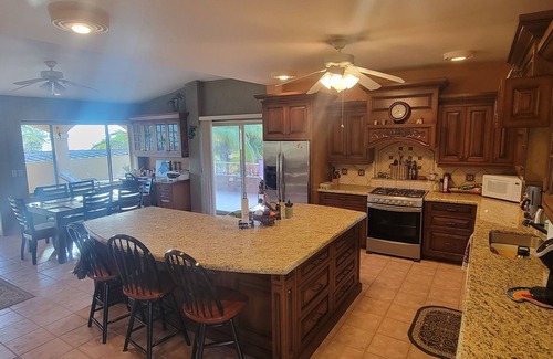 Loreto House | Large beach side home, with pool, hot tub, 2 kitchens, Fenced, Ocean view,