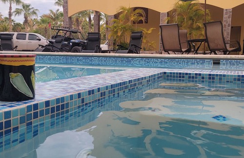 Loreto House | Large beach side home, with pool, hot tub, 2 kitchens, Fenced, Ocean view,