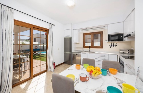 Costa Teguise Villa | Las Caletas - Four Bedroom Villa, Sleeps 8
