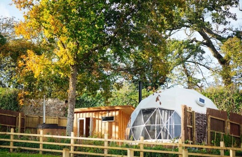 Lawrenny Cabin | Lavender - Luxury Dome with private hot tub, 15 min from beaches