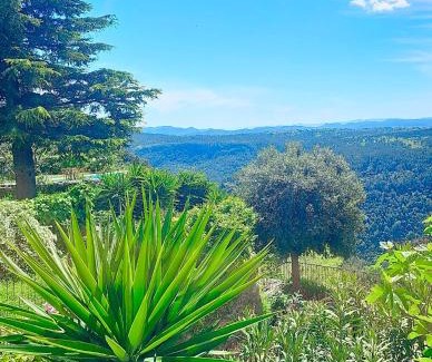 Saint-Cezaire-sur-Siagne Apartment | Le Figuier de Saint Cé Jardinet Terrasse Vue